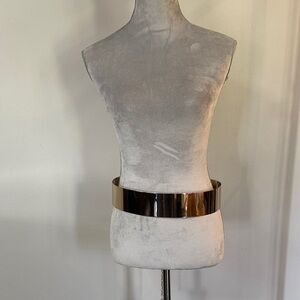 Gold Metallic Waist Belt NWT S/M